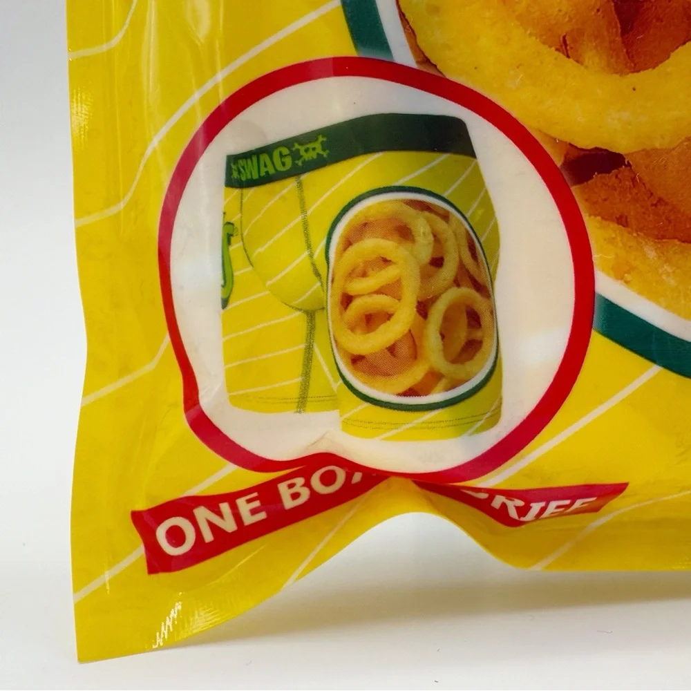 Funyuns Swag Boxer Briefs Mens Large Underwear Yellow Funny Novelty Gift NWT New